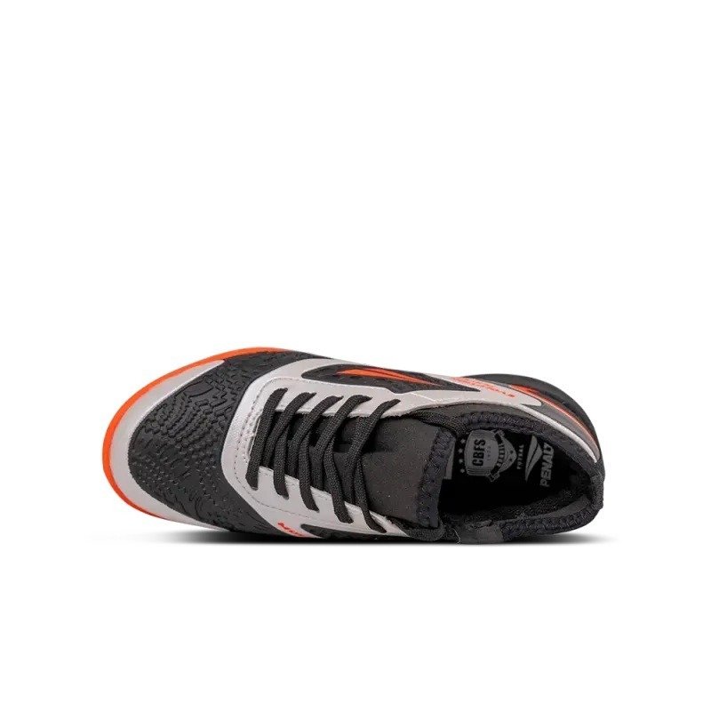 Tenis Futsal Penalty Evolution Player - unissex - branco - preto e laranja Branco/Preto 3