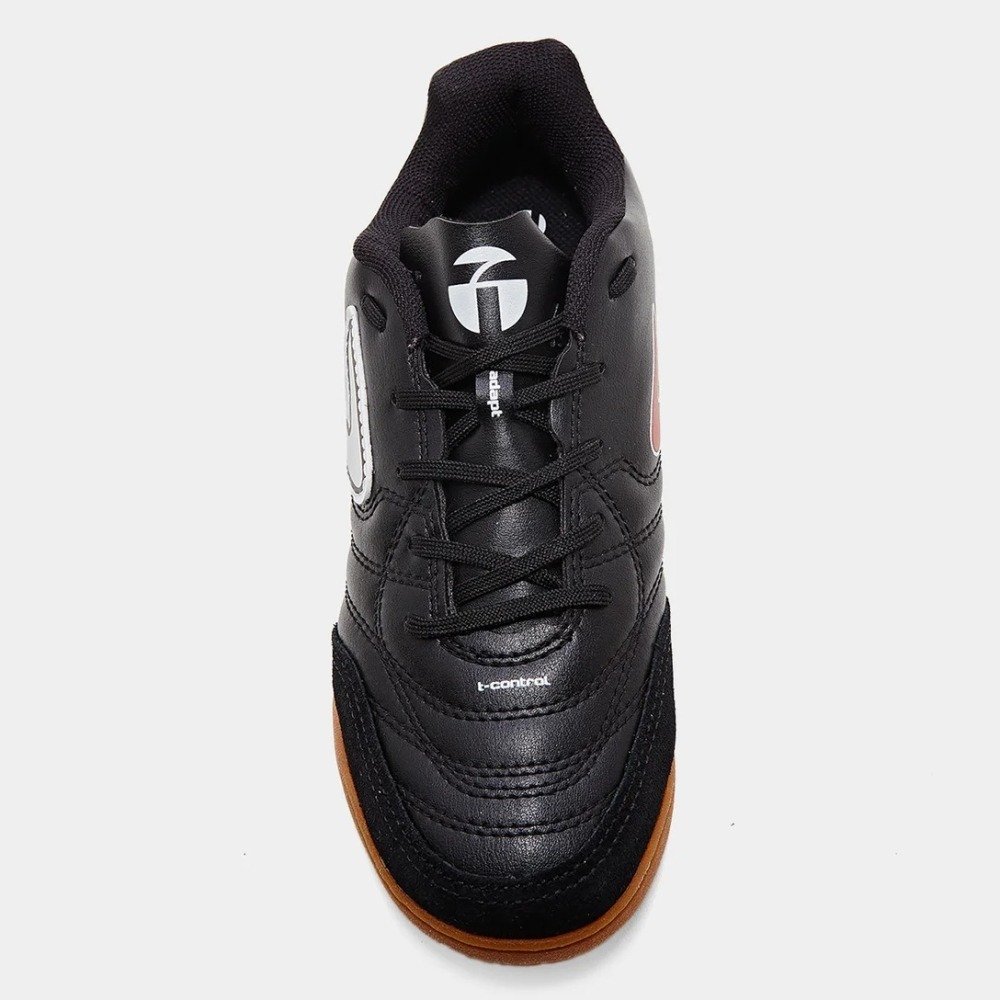 Chuteira Futsal Kids Topper Maestro Pro V - unissex - preto e branco Preto 4