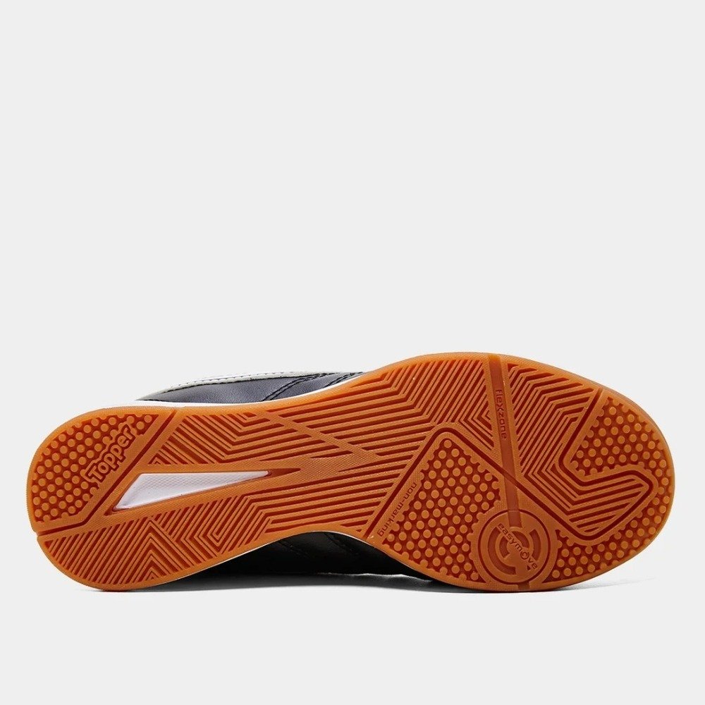 Chuteira Futsal Kids Topper Maestro Pro V - unissex - preto e branco Preto 5