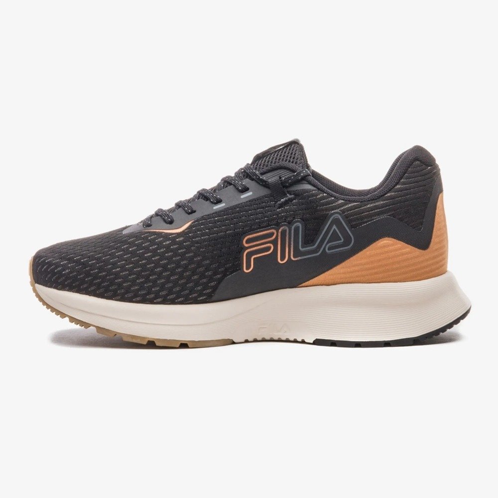 Tenis Fila Ride 2 - feminino - preto e laranja Preto 2