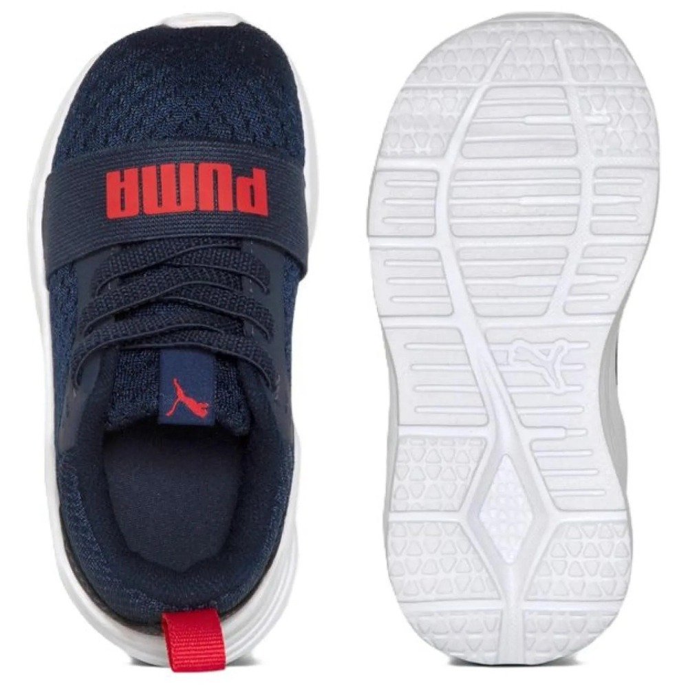 Tênis Kids Puma Wired Run PS BDP – unissex – azul marinho e branco Azul Marinho 5