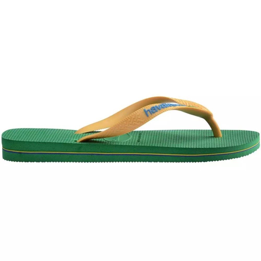 Chinelo Havaianas Brasil - unissex - verde e amarelo  Amarelo 4