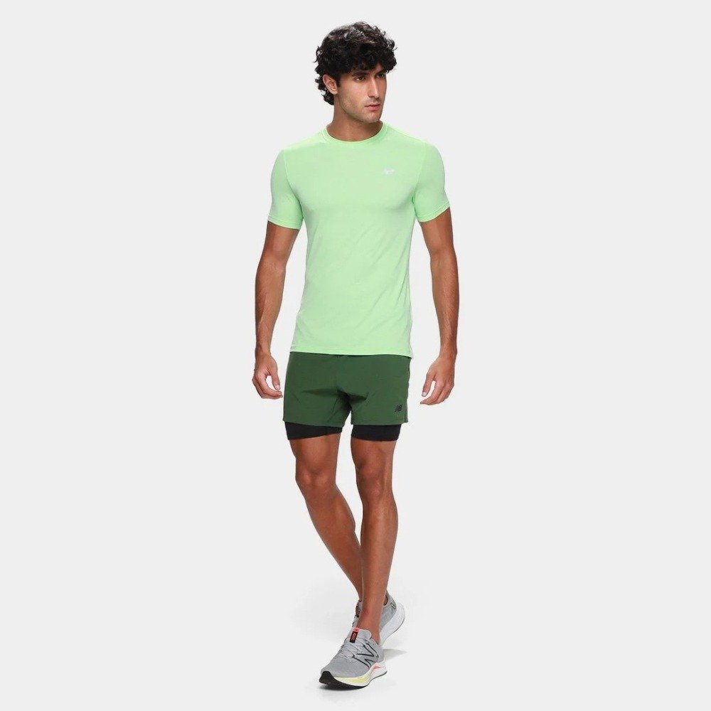 Shorts New Balance Sport Essentials 2 IN 1 - masculino - verde