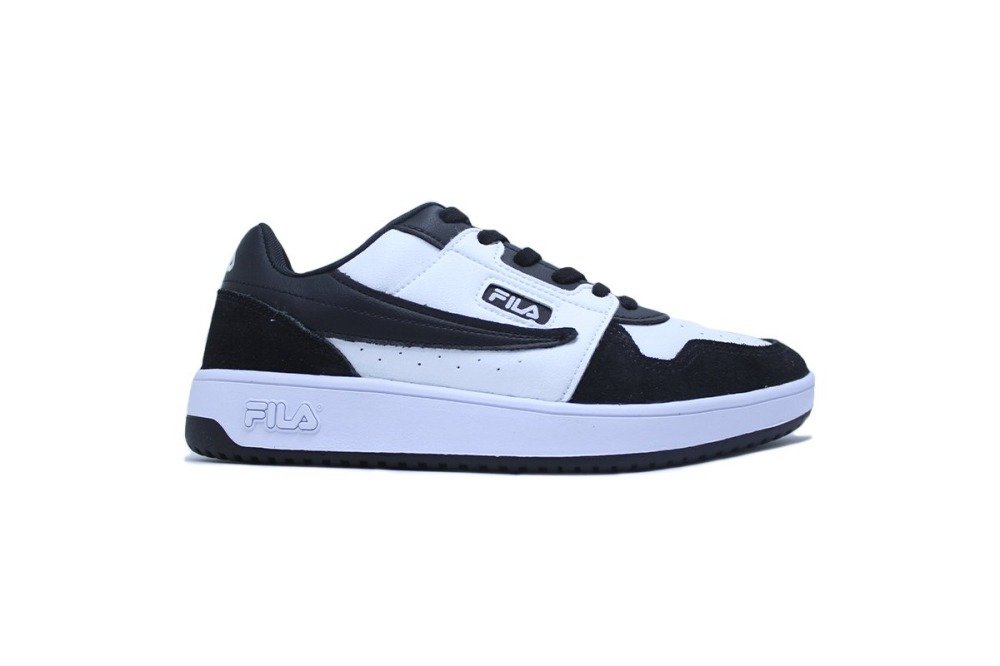 Tenis Fila Arcade Low - masculino - branco e preto