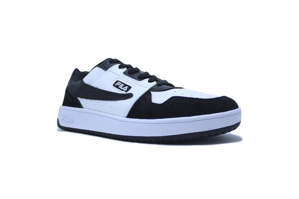 Tenis Fila Arcade Low - masculino - branco e preto Branco/Preto 2