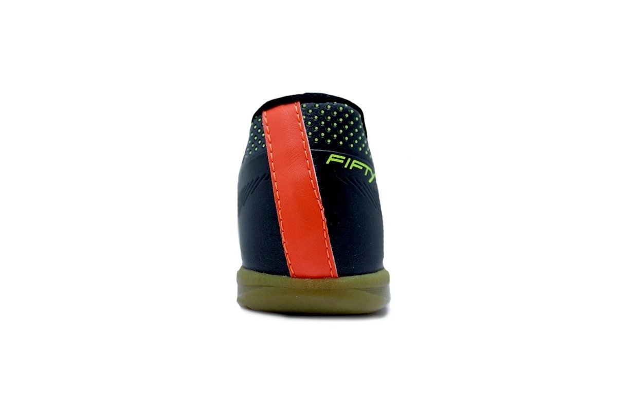 Chuteira futsal/indoor Umbro Fifty Iv Jr infantil - unissex - preto e verde Preto 3