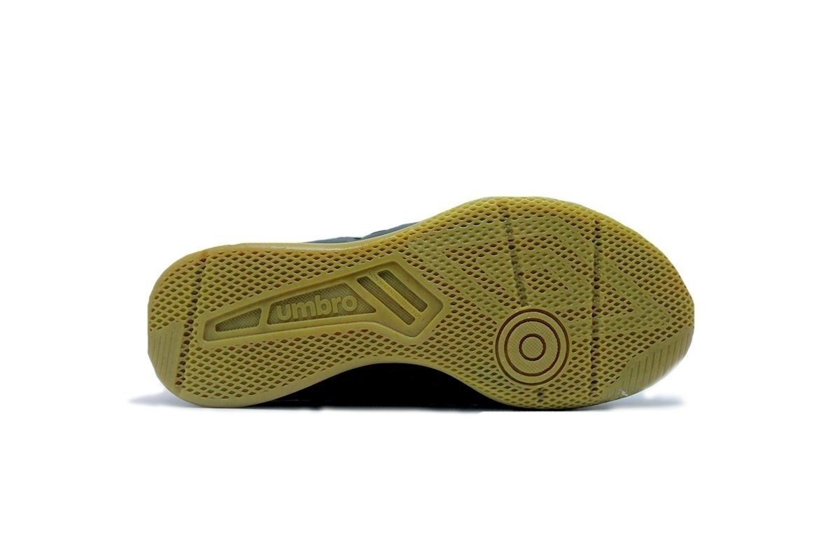 Chuteira futsal/indoor Umbro Fifty Iv Jr infantil - unissex - preto e verde Preto 4