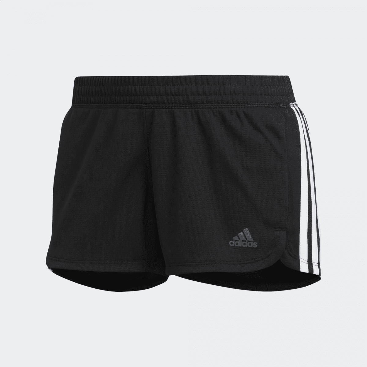 Short Adidas Pacer 3 Listras Knit - feminino - preto e branco