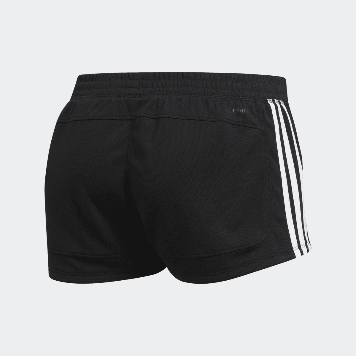 Short Adidas Pacer 3 Listras Knit - feminino - preto e branco Preto 2