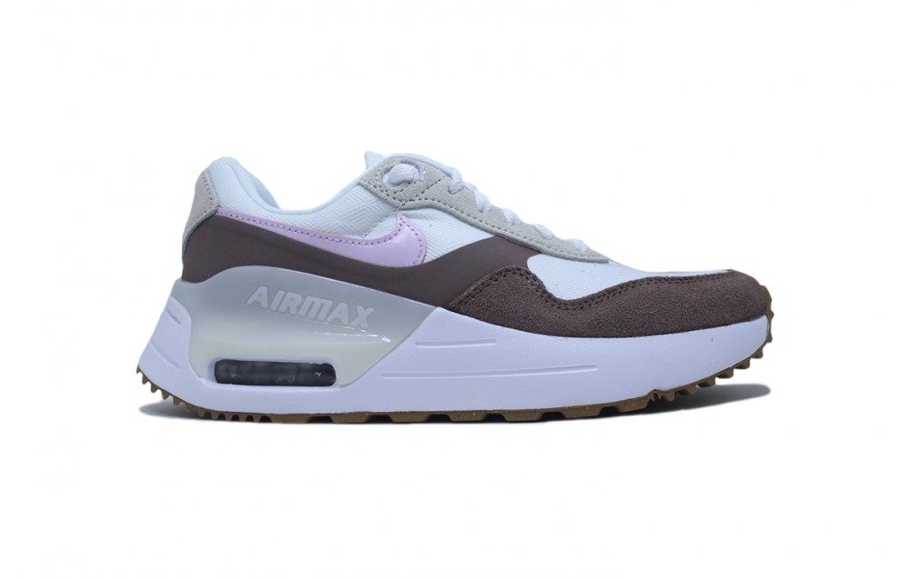 Tenis Nike Air Max Systm - feminino - branco e marrom