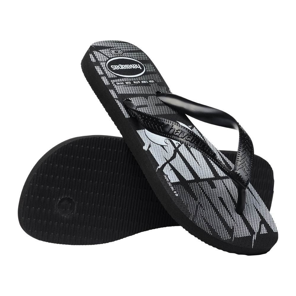 Sandalia Havaianas Logomania Dc - masculino - preto e branco Preto 2