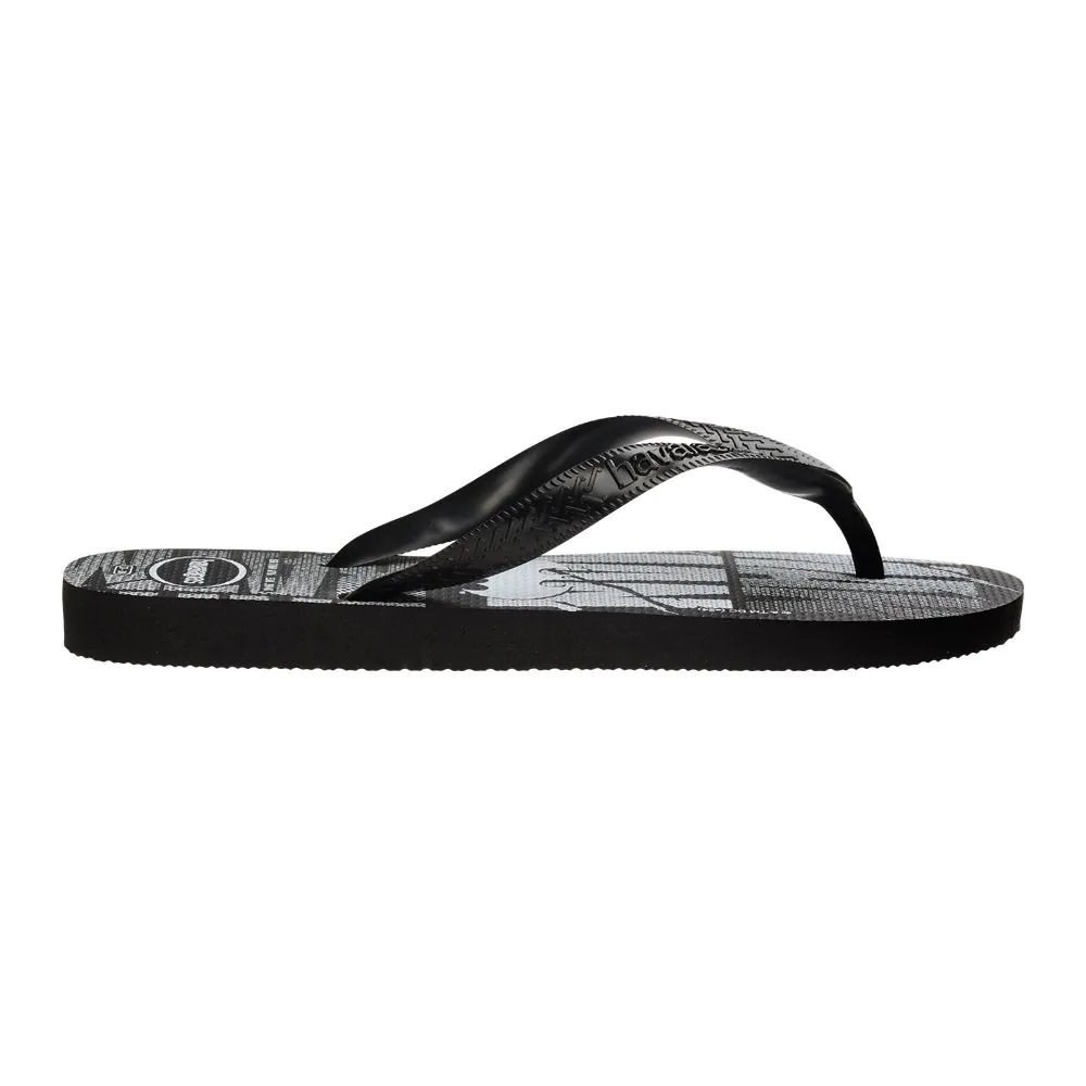 Sandalia Havaianas Logomania Dc - masculino - preto e branco Preto 4