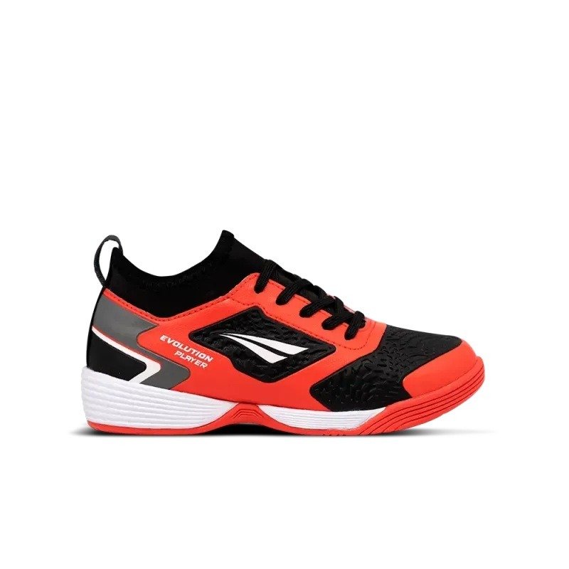 Tenis Futsal Penalty Evolution Player - unissex - preto - vermelho - branco