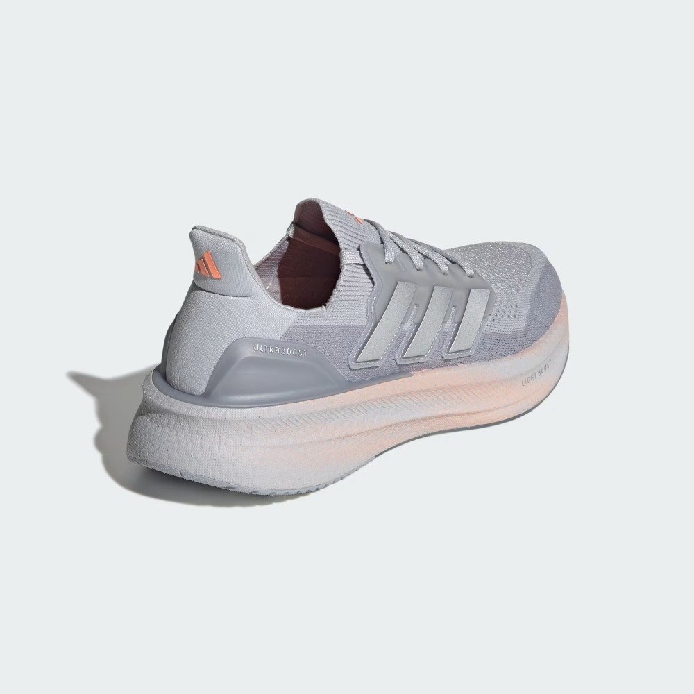 Tênis Adidas Ultraboost 5 – feminino – prata e laranja Cinza 4