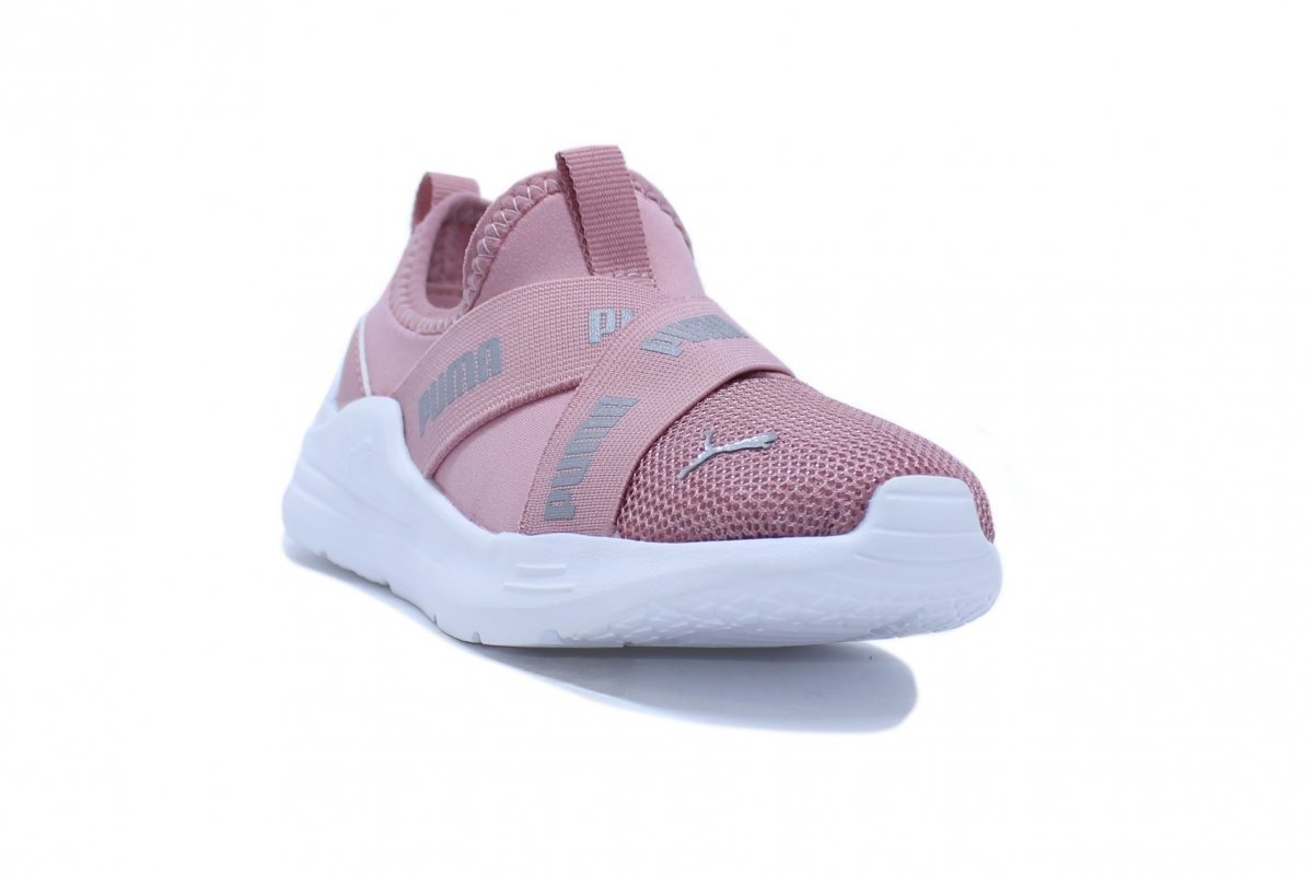 Tenis Puma Wired Run Slipon Infantil Bdp - feminino - rosa e branco Rosa 2