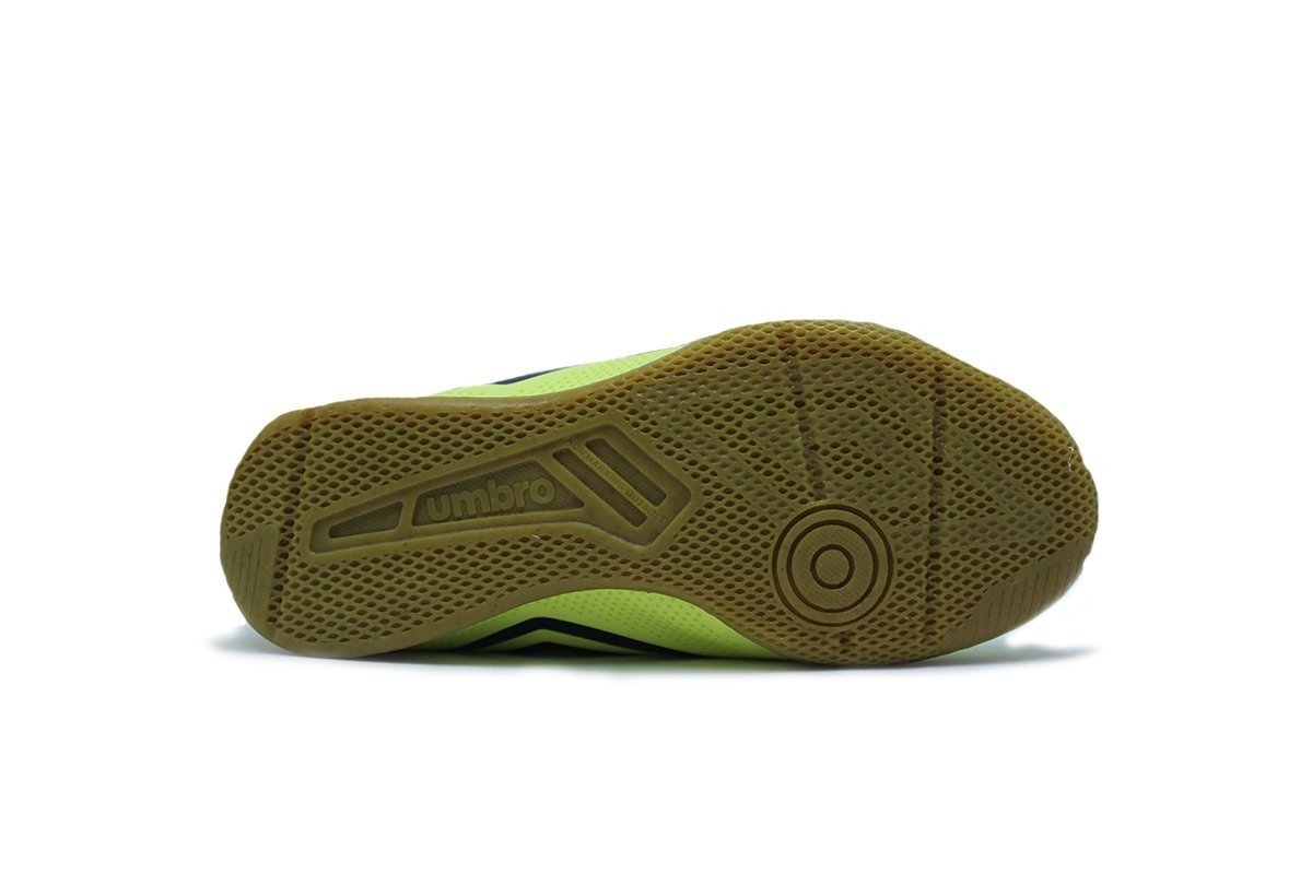 Chuteira futsal/indoor Umbro Sense Kids infantil - unissex - amarelo e azul Amarelo 4