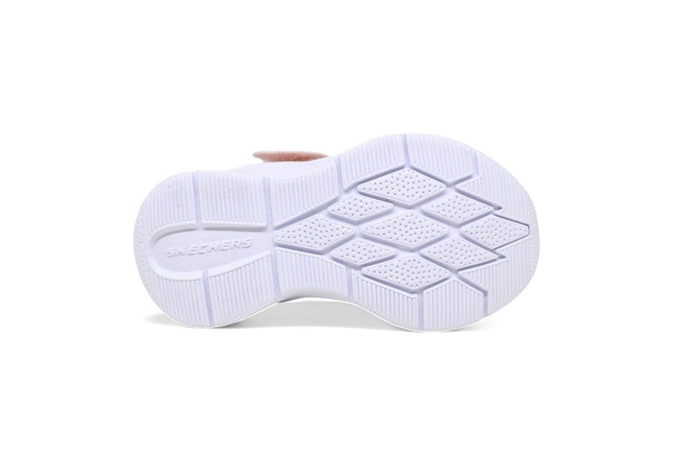 Tenis Skechers Microspec infantil - unissex - rosa e branco Rosa 4