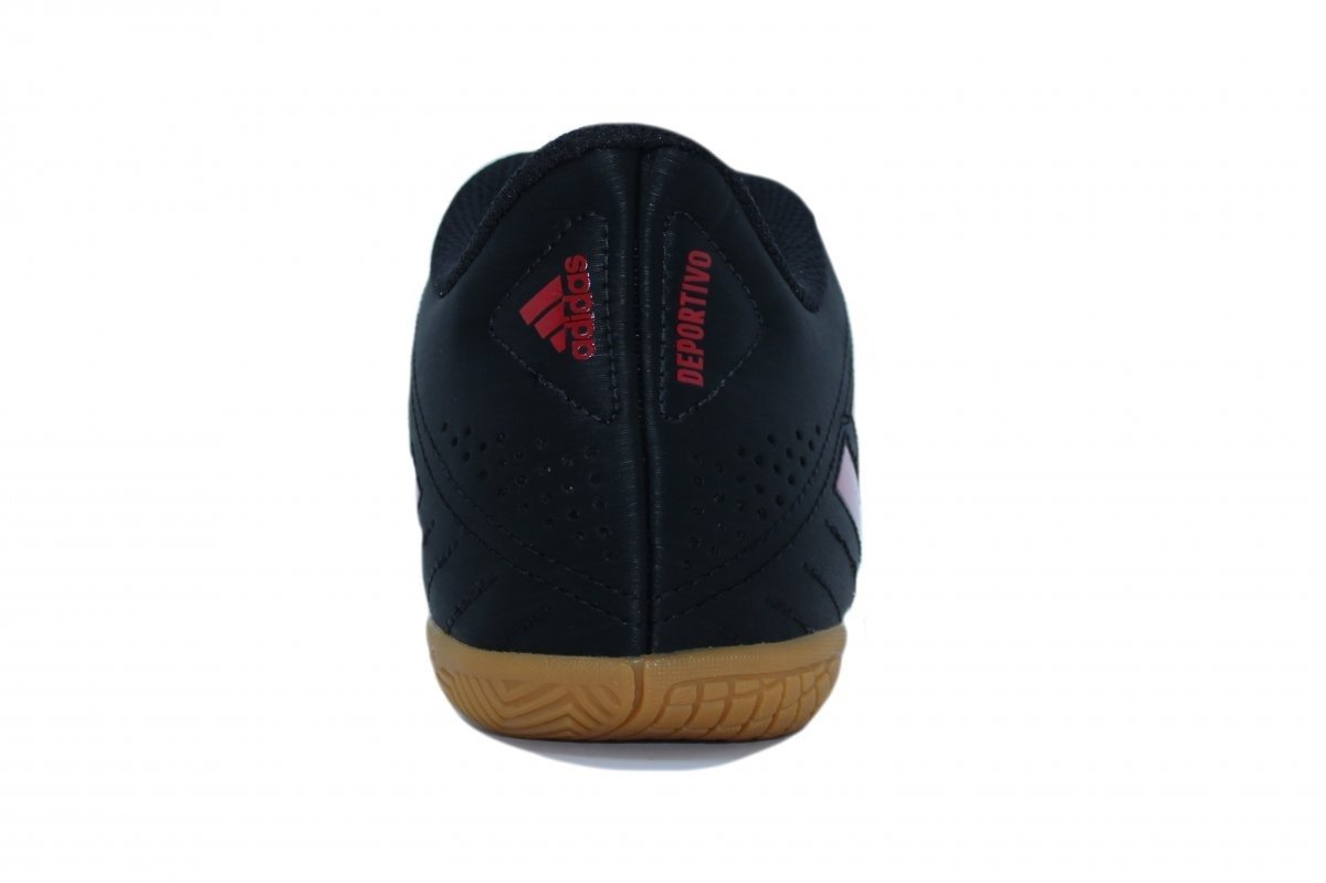 Tenis futsal/indoor Adidas Deportivo - unissex - preto e vermelho Preto 3