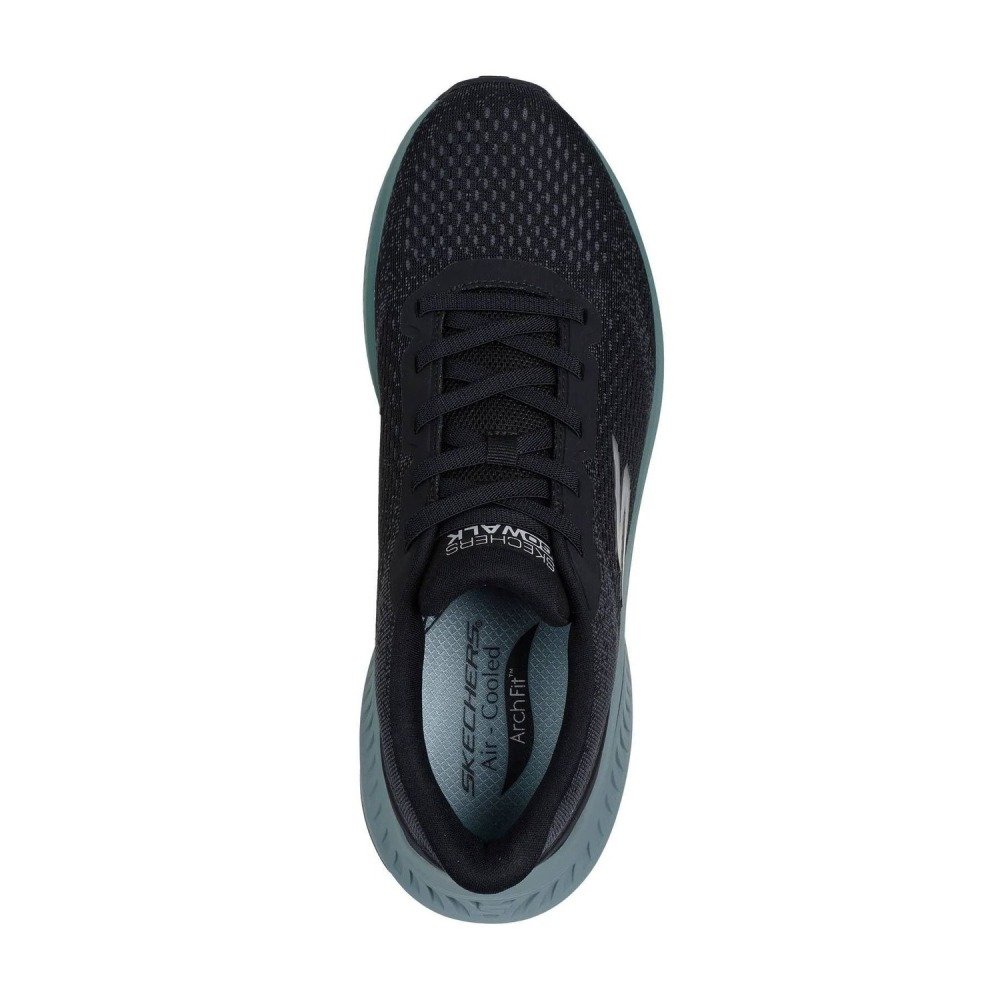 Tênis Skechers Go Walk Max Cushioning Hyper – masculino – preto e verde Preto 2