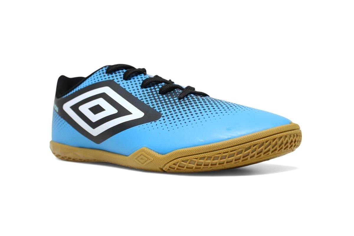 Chuteira Futsal Umbro Cannon - masculino - azul e preto Azul 2