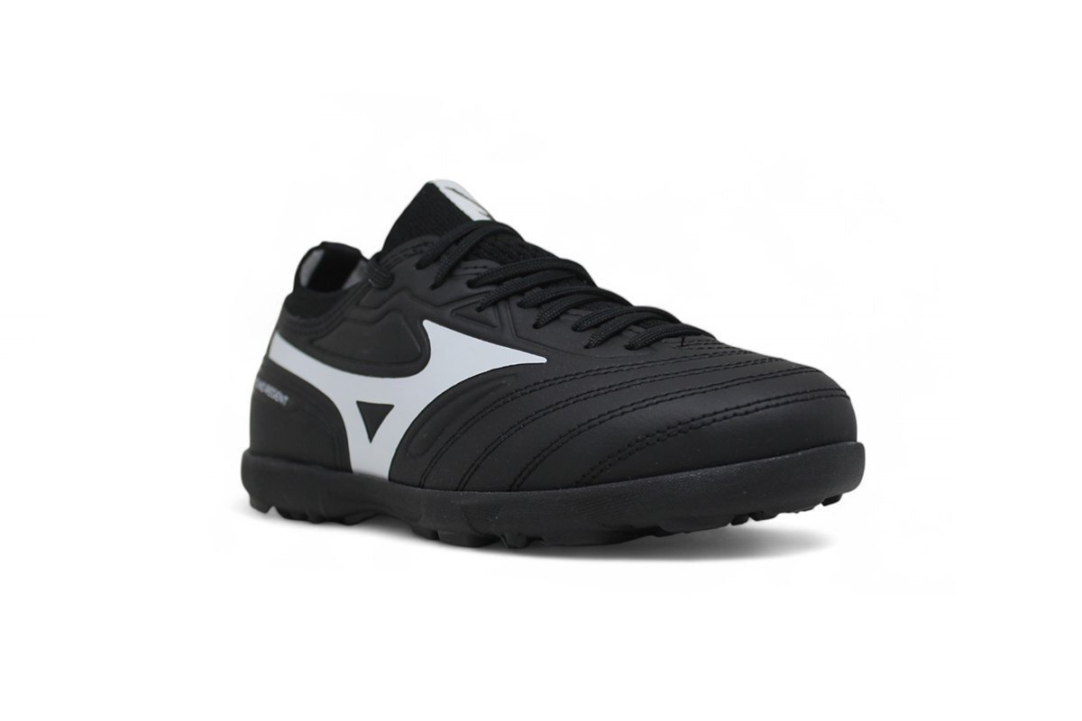Chuteira society Mizuno Regent Jr infantil - unissex - preto e branco Preto 2