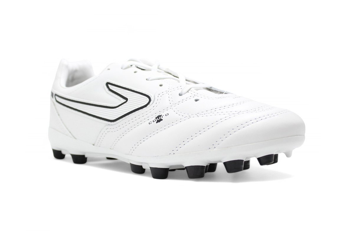 Chuteira campo Topper Maestro Pro V - unissex - branco e preto Branco 2