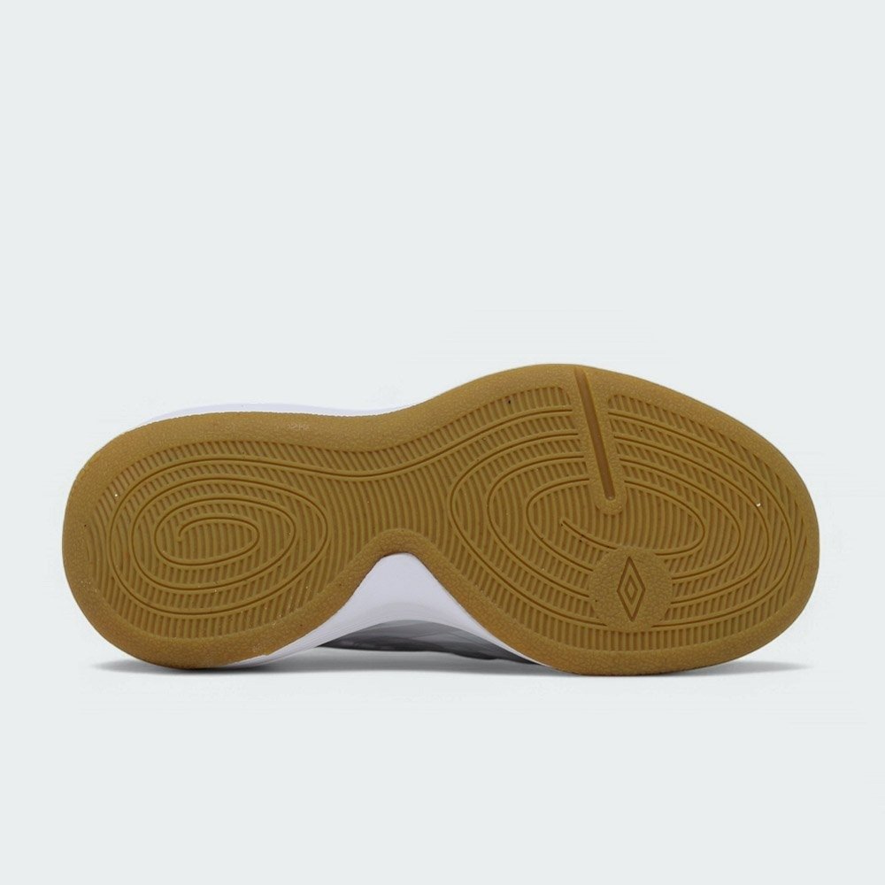 Chuteira futsal Umbro Ultimate infantil - unissex - cinza e branco Branco 7