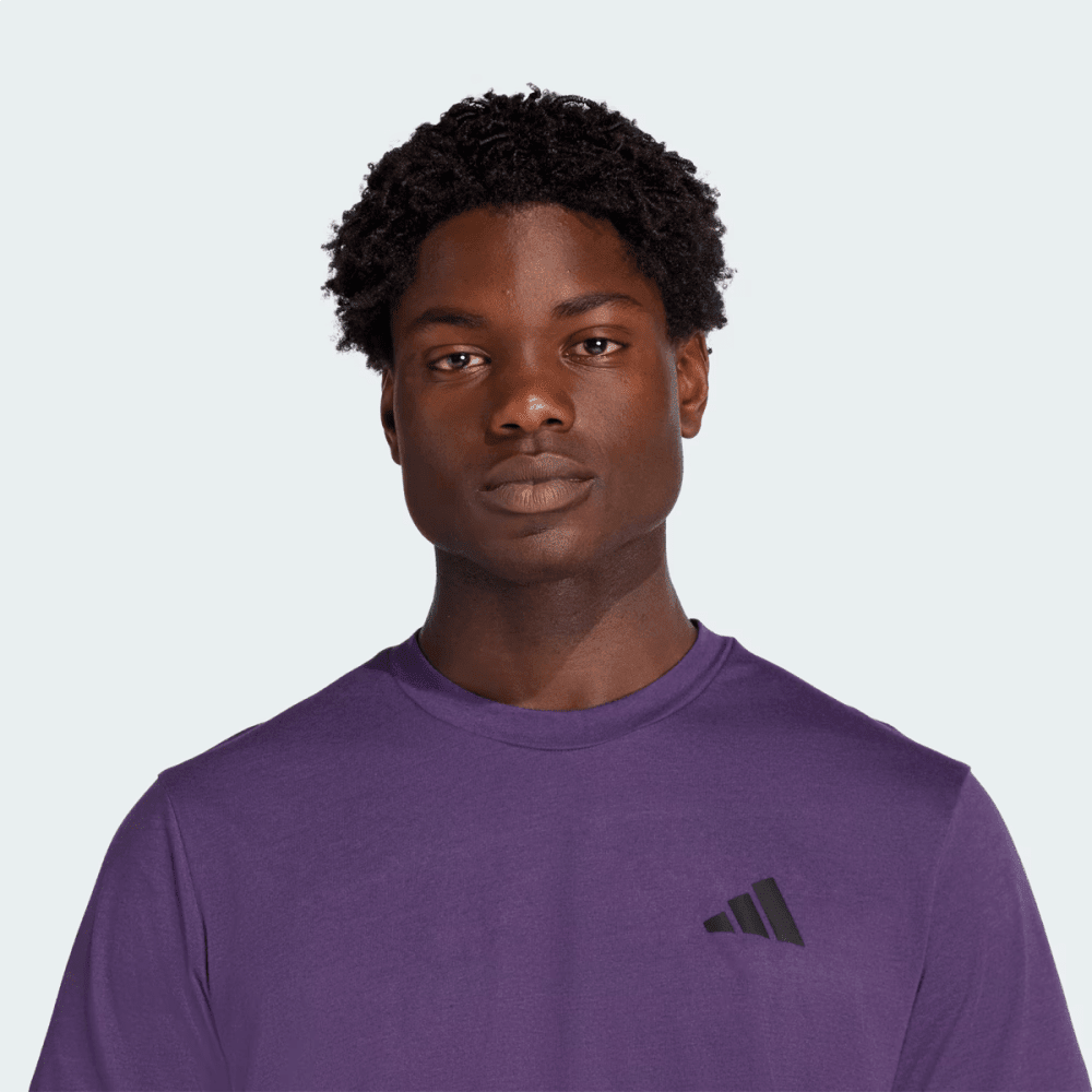 Camiseta Train Essentials Training Feelready Três Listras Roxo 5
