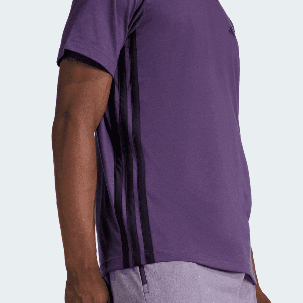 Camiseta Train Essentials Training Feelready Três Listras Roxo 6
