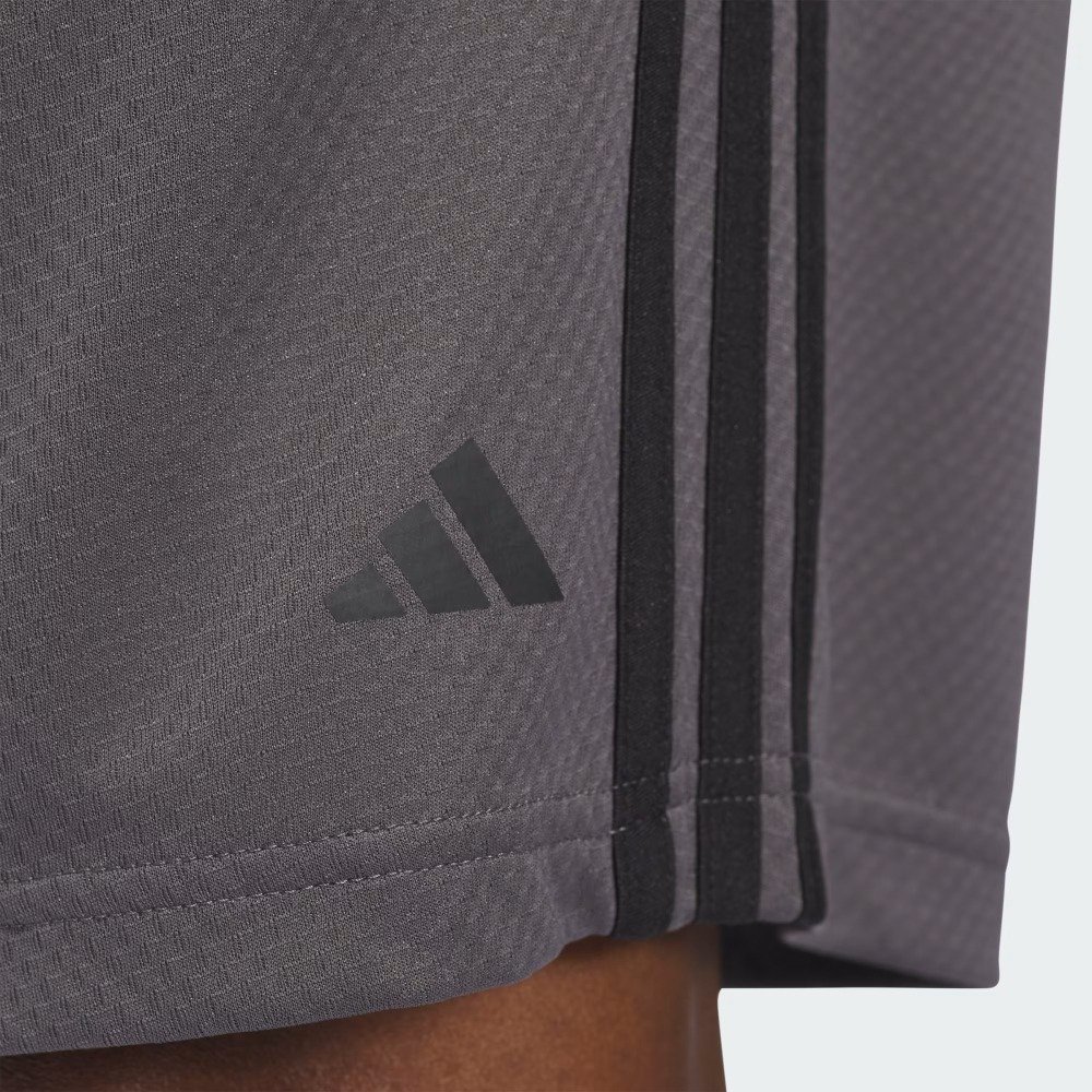 Shorts Adidas 3 Listras – masculino – cinza e preto Cinza 4