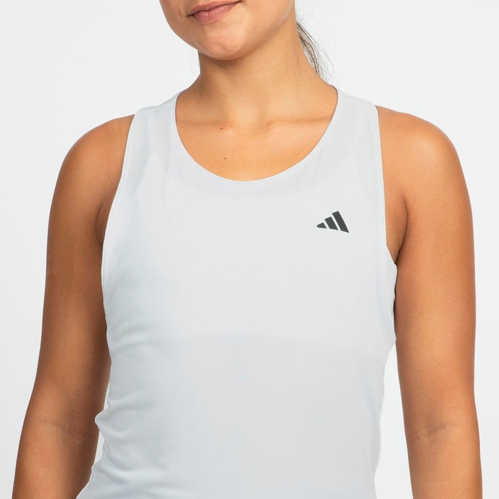 Regata Adidas Own The Run 3 Listras – feminino – branco e preto Branco 4