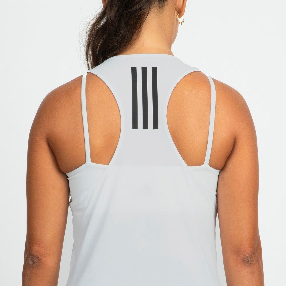 Regata Adidas Own The Run 3 Listras – feminino – branco e preto Branco 5