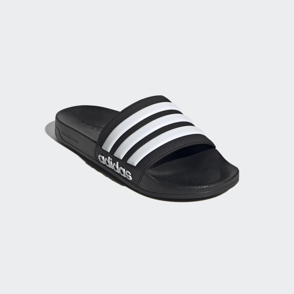 Chinelo Adidas Adilette Shower – unissex – preto e branco Preto 2