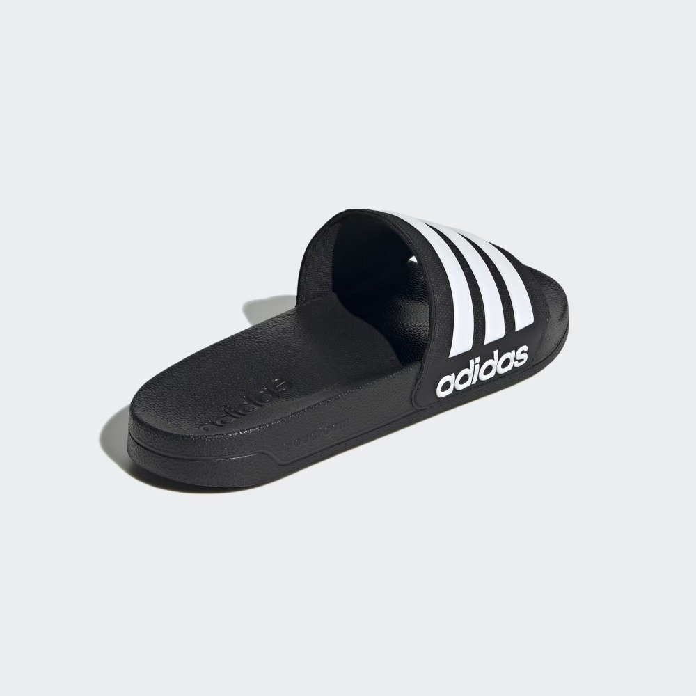 Chinelo Adidas Adilette Shower – unissex – preto e branco Preto 4