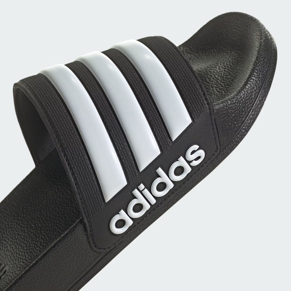 Chinelo Adidas Adilette Shower – unissex – preto e branco Preto 8