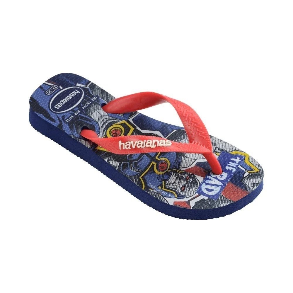 Sandalia Havaianas Kids Hero infantil - unissex - azul marinho Vermelho 6