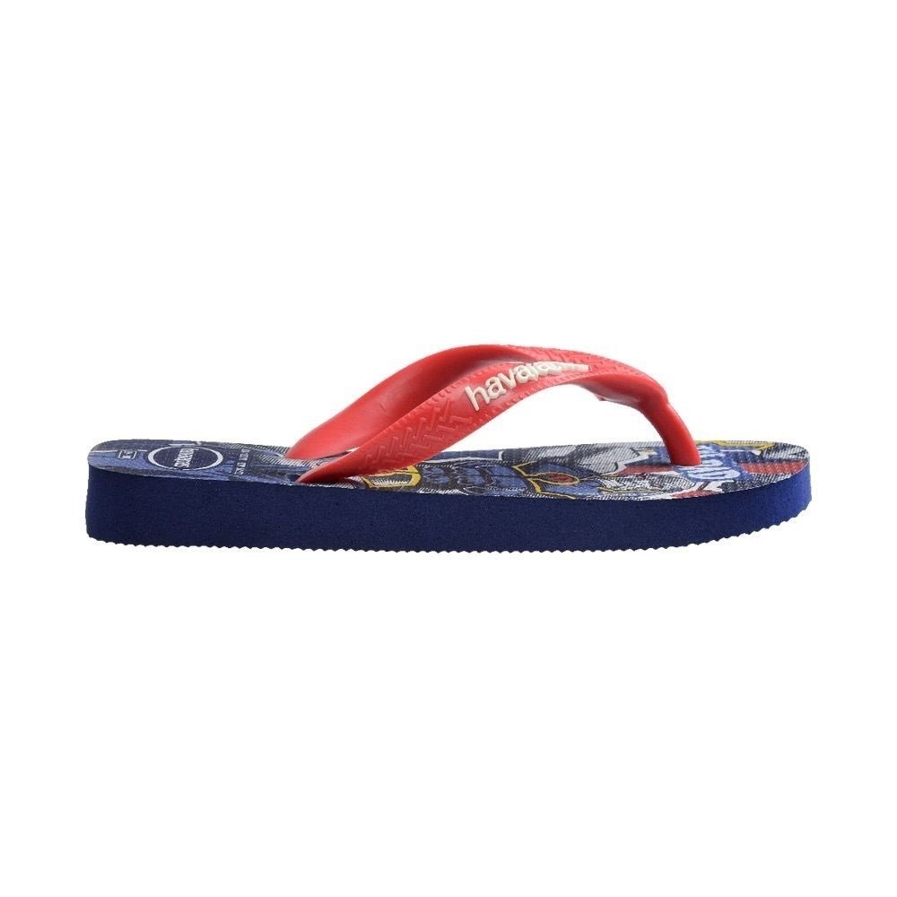 Sandalia Havaianas Kids Hero infantil - unissex - azul marinho Vermelho 4