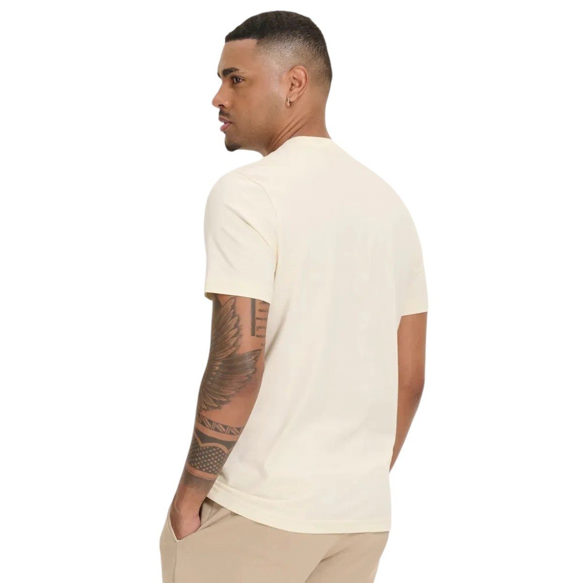 Camiseta New Balance Graphic Brand - masculino - bege Bege 3