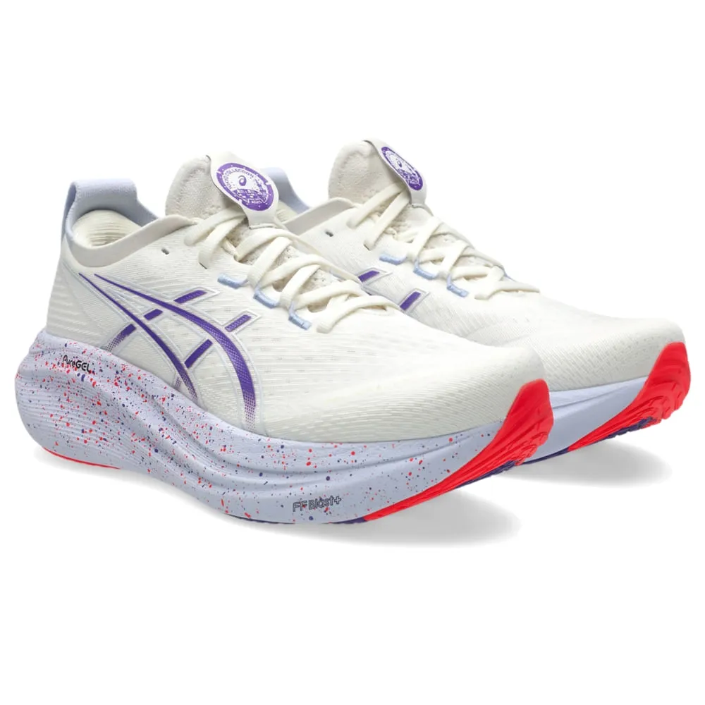 Tênis Asics Gel Nimbus 27 Tokyo - masculino - branco e roxo Branco 2