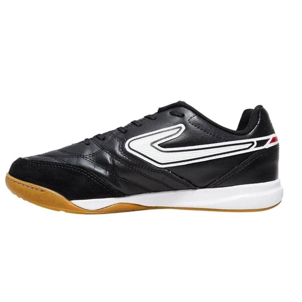 Chuteira Futsal Topper Maestro Pro V - unissex - preto e branco Preto 2