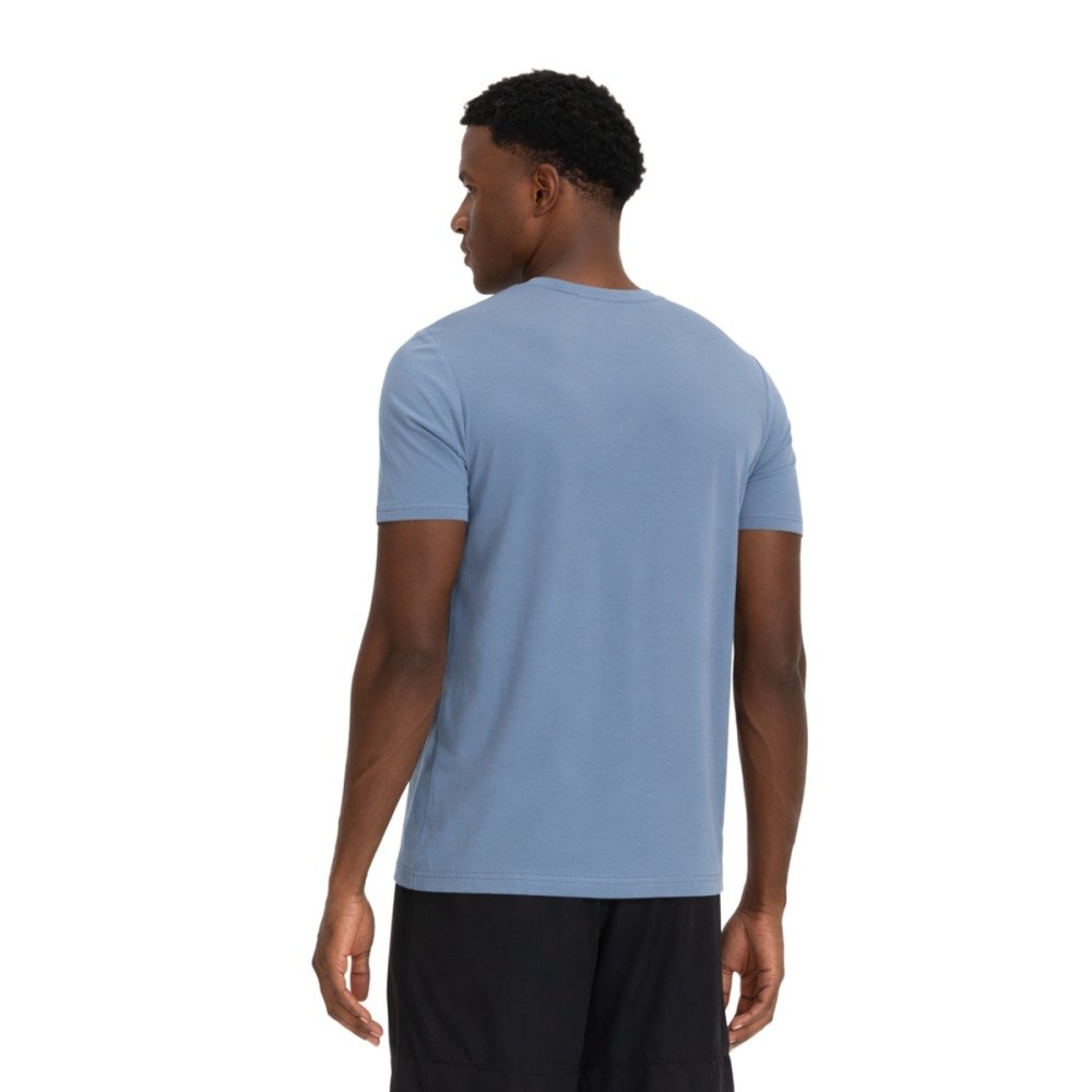 Camiseta New Balance Logo Performance – masculina – azul e branco Azul 3