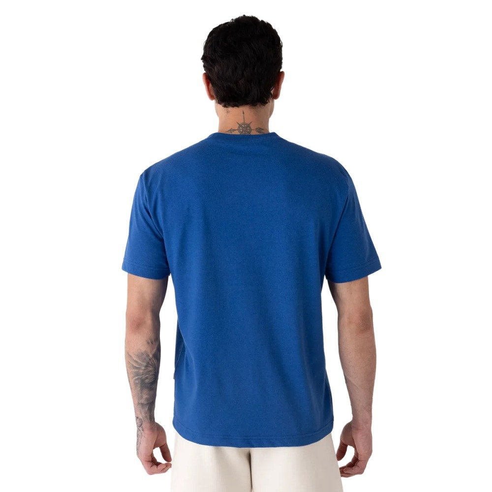 Camiseta Athletics Relaxed Premium Chest Logo Masculina Azul 3