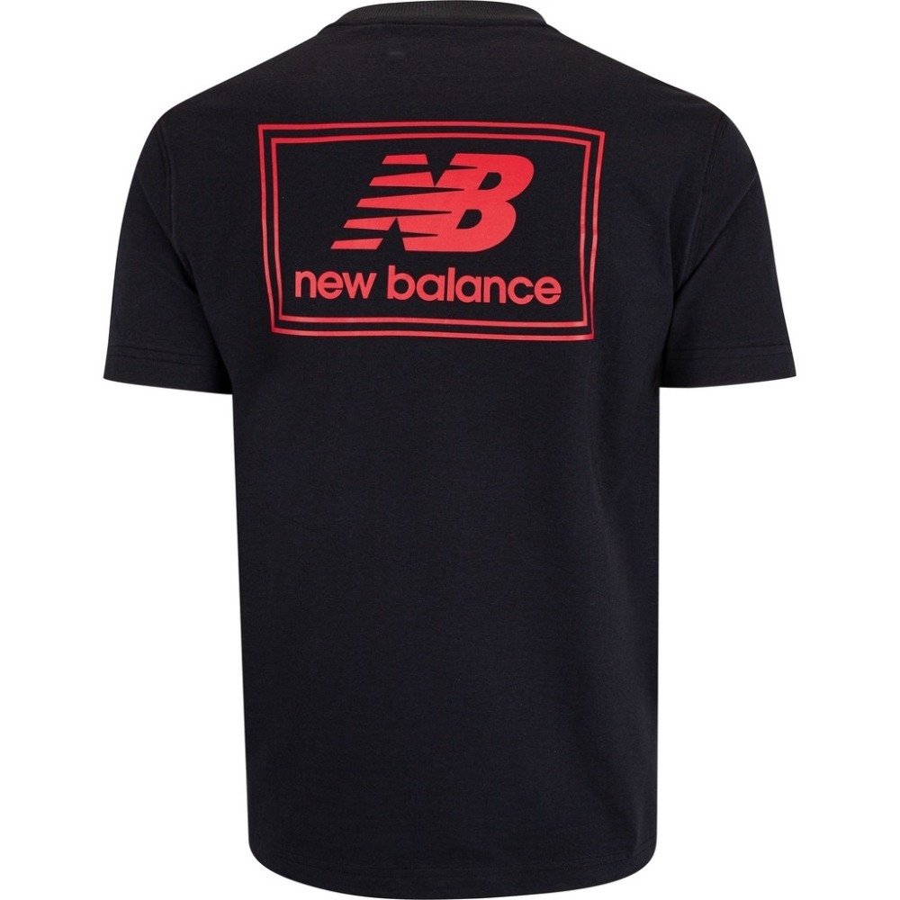 Camiseta New Balance Woven Label - masculino - preto Preto 2