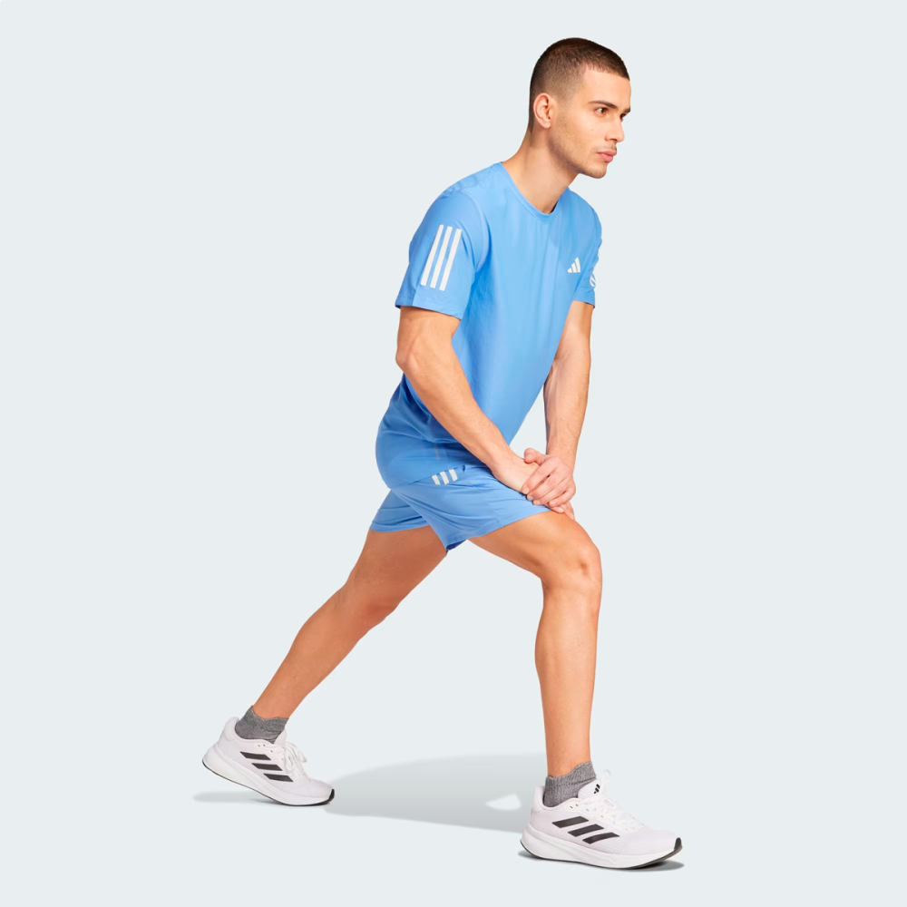 Shorts Own The Run – masculino – azul e branco Azul 3