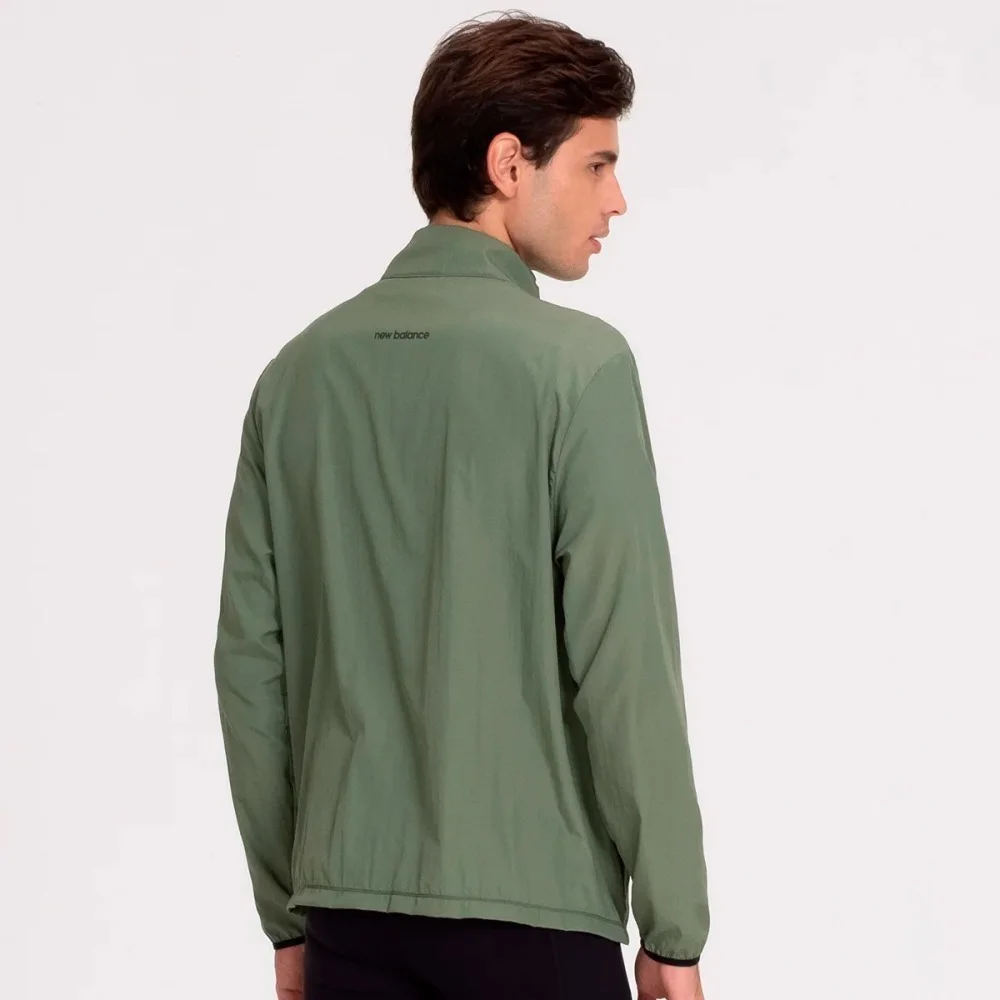 Jaqueta New Balance Windbreak Sport Essentials – masculino – verde Verde 3