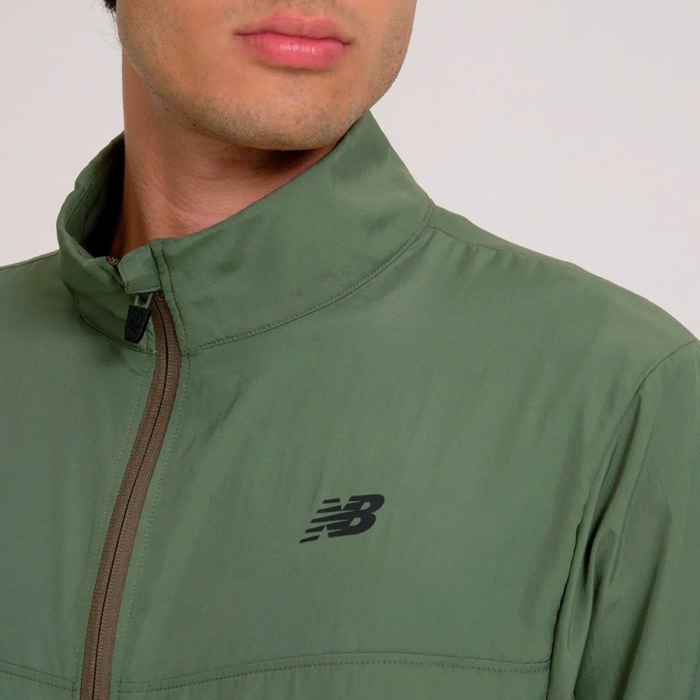 Jaqueta New Balance Windbreak Sport Essentials – masculino – verde Verde 5