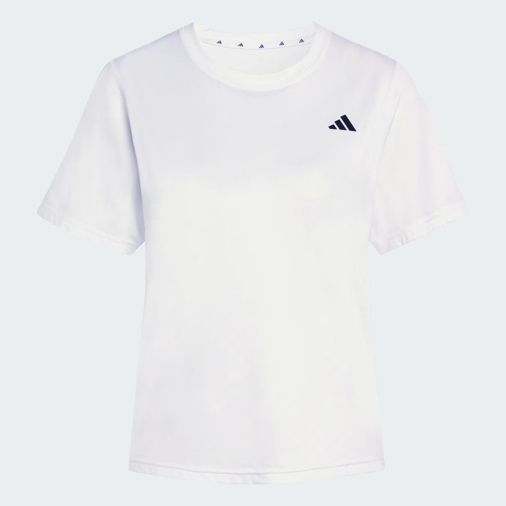 Camiseta Adidas We Min Crew – feminina – branco e preto