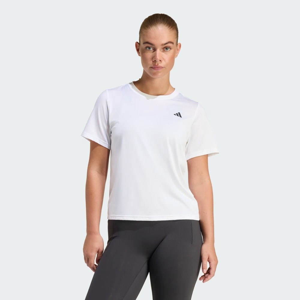 Camiseta Adidas We Min Crew – feminina – branco e preto Branco 2