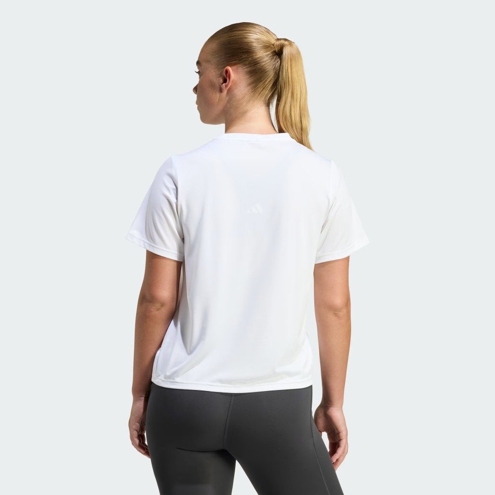 Camiseta Adidas We Min Crew – feminina – branco e preto Branco 3