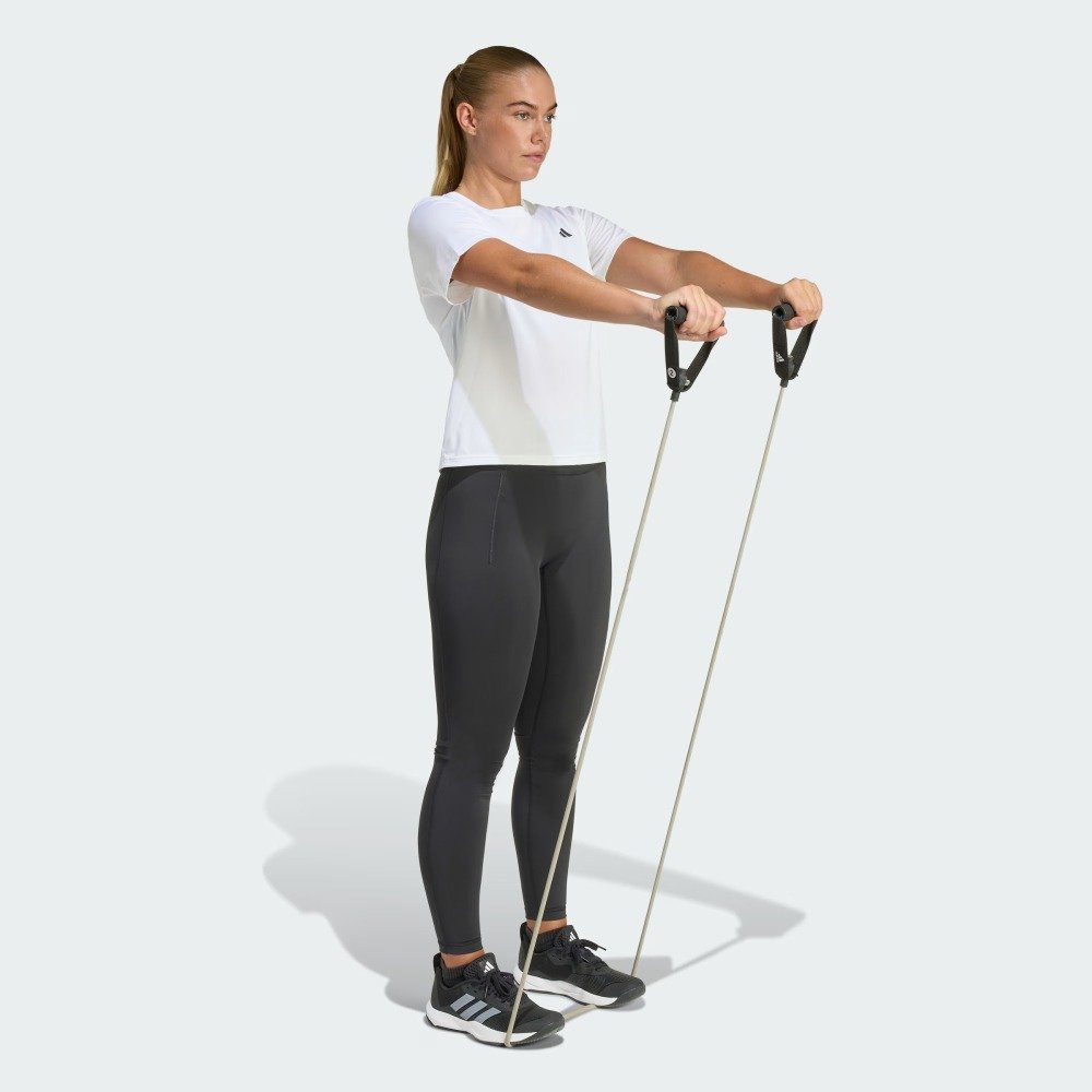 Camiseta Adidas We Min Crew – feminina – branco e preto Branco 4